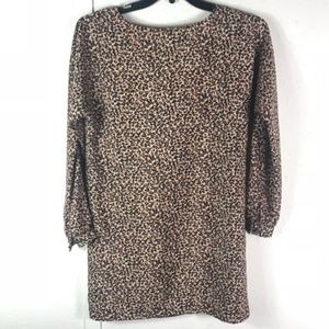 Ann Taylor LOFT cheetah print sleek dress